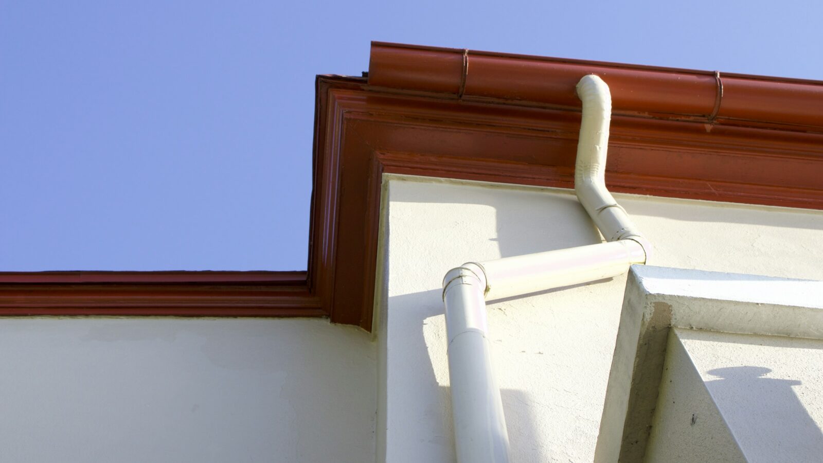 Gutter attached to the side of a house